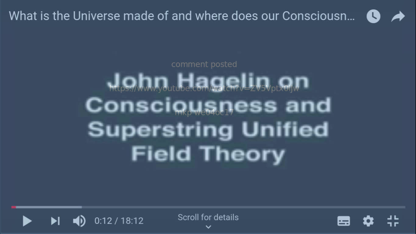 milcoms 5 yt What is the Universe made of and where does our Consciousness come from?