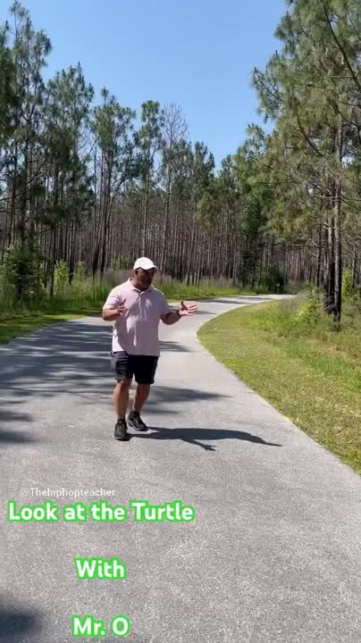 Mr. O finds a Turtle in the Park