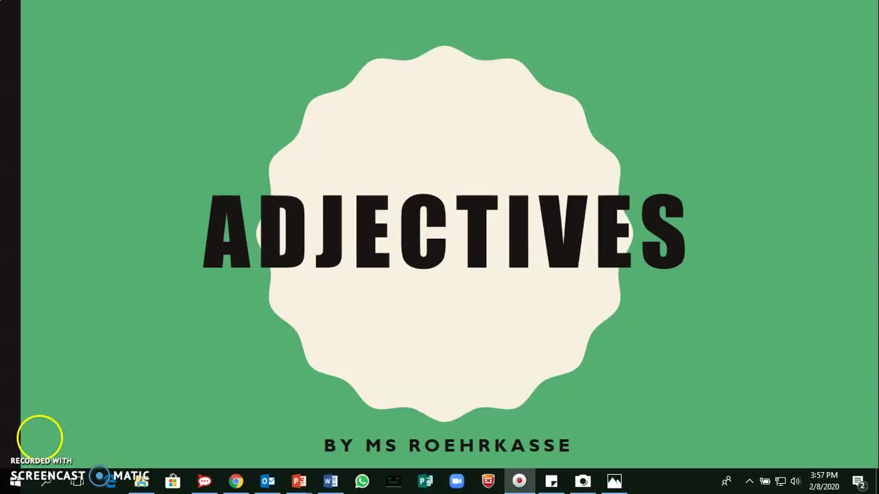 Adjectives