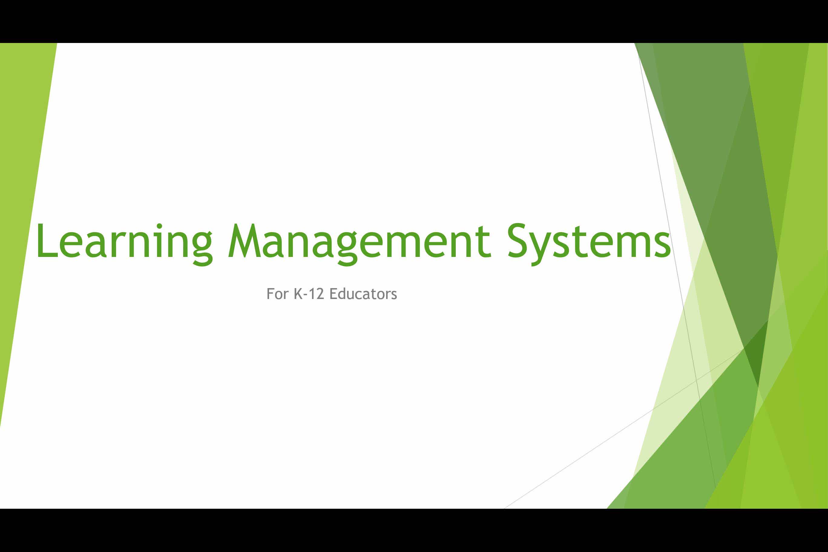 Learning Management Systems