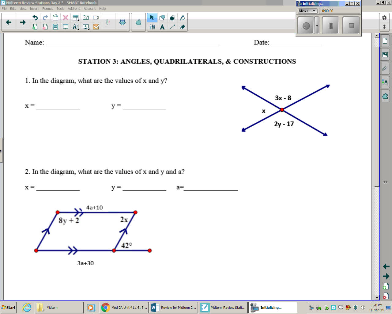 Midterm Review Day 2 Station 3