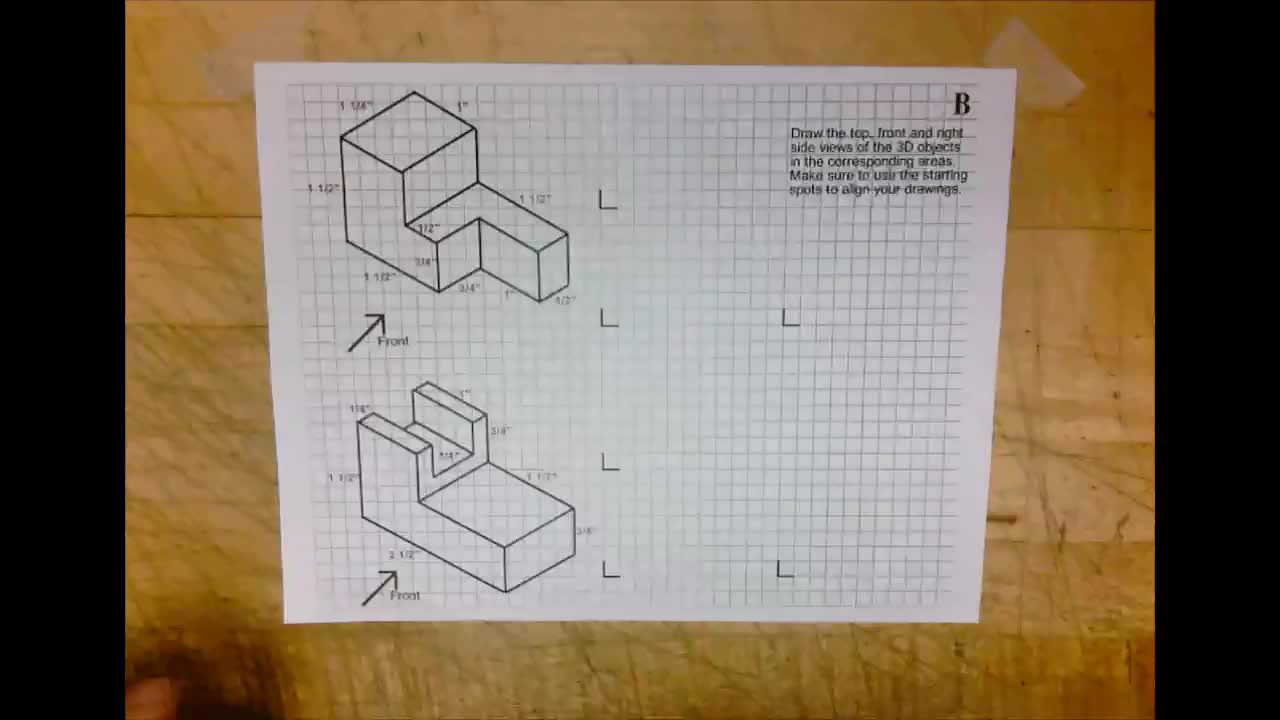 Orthographic Drawing B