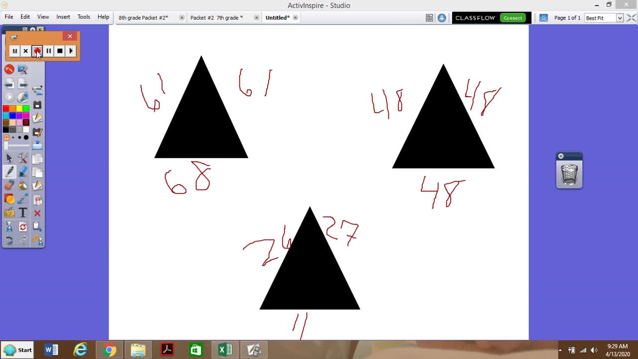 7th Grade Perimeter of Triangles