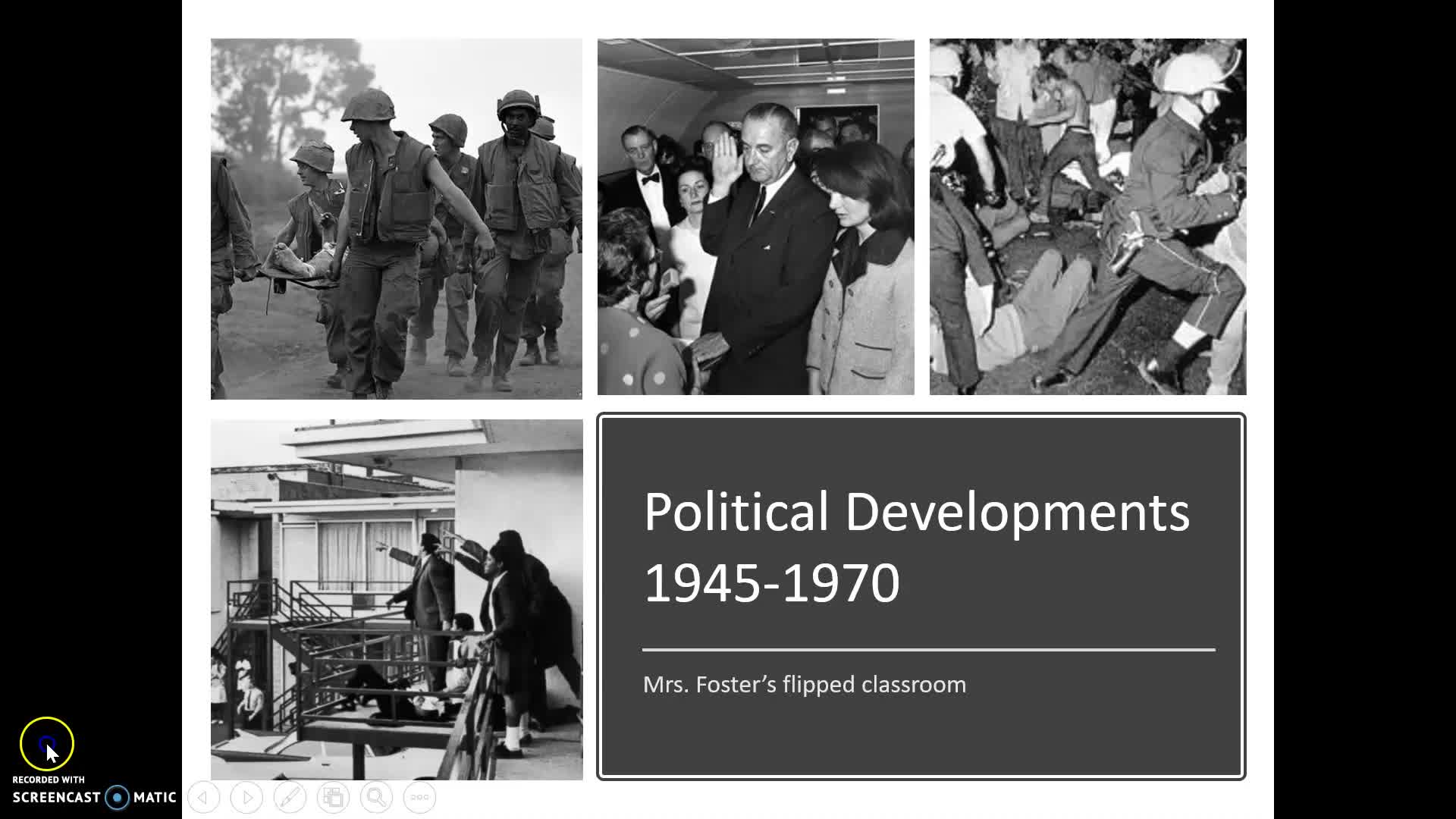 Political developments 1945-1970 flipped classroom