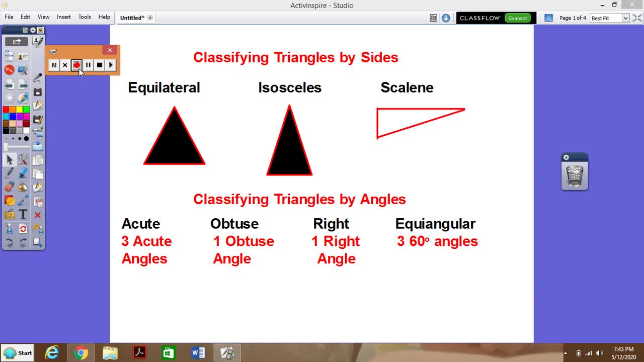 Exterior Angle in a Triangle Theorem