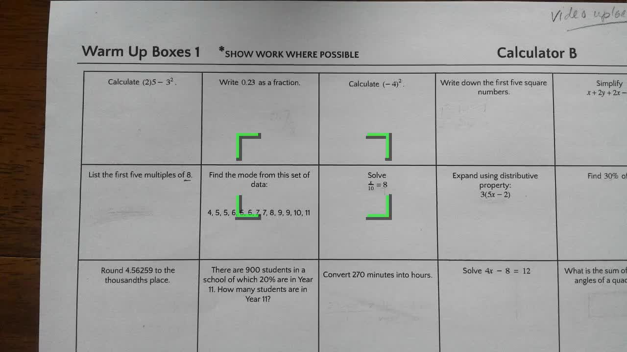 Warm Up Box Video Tutorial