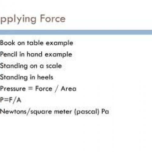 RCHS Physics Podcast 2.2 Pressure