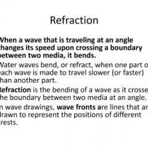 RCHS Physics Podcast 3.3 Refraction