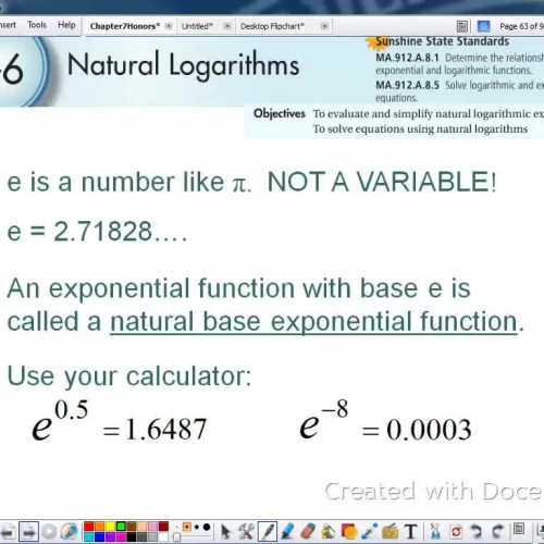 Natural Logarithms