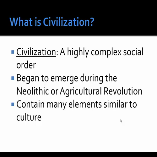 Mr. Young's History: #2 Culture and Civilization 