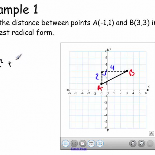 Regents review IV (Finding distance without the distance formula)