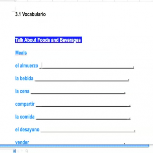 Vocab 3.1 Video