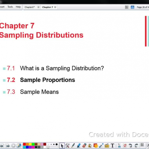 7.2 Sample Proportions