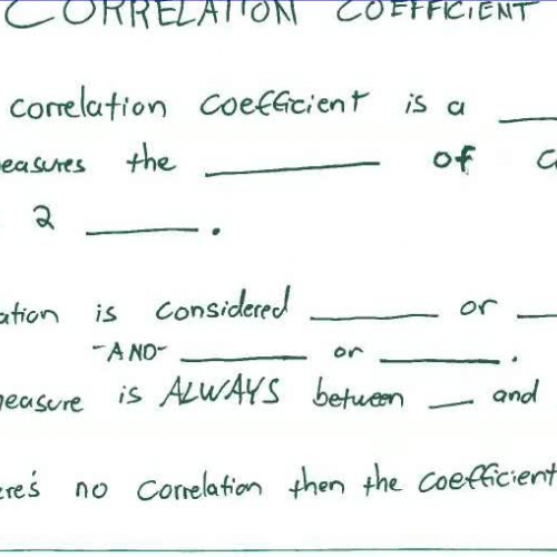 Correlation Coefficient