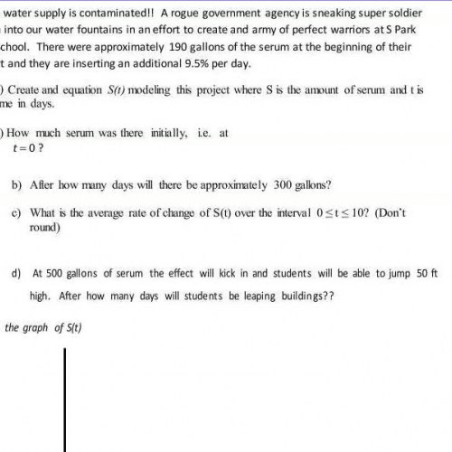 Exponential Percent Increase and Decrease