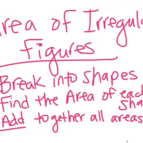 Area of Irregular Figures