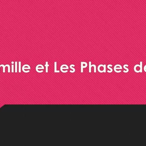 La famille et les phases de la vie