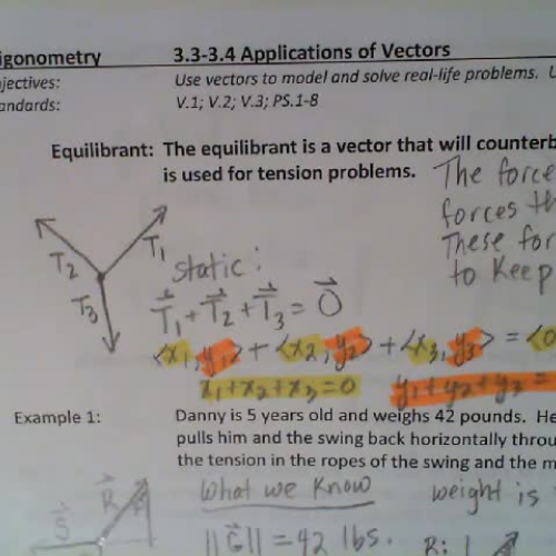 Trig 3.3-3.4 Applications Video #4:  Work